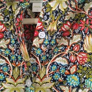 Garnet Hill women’s 100% cotton shirt. Button up. Sz 12.